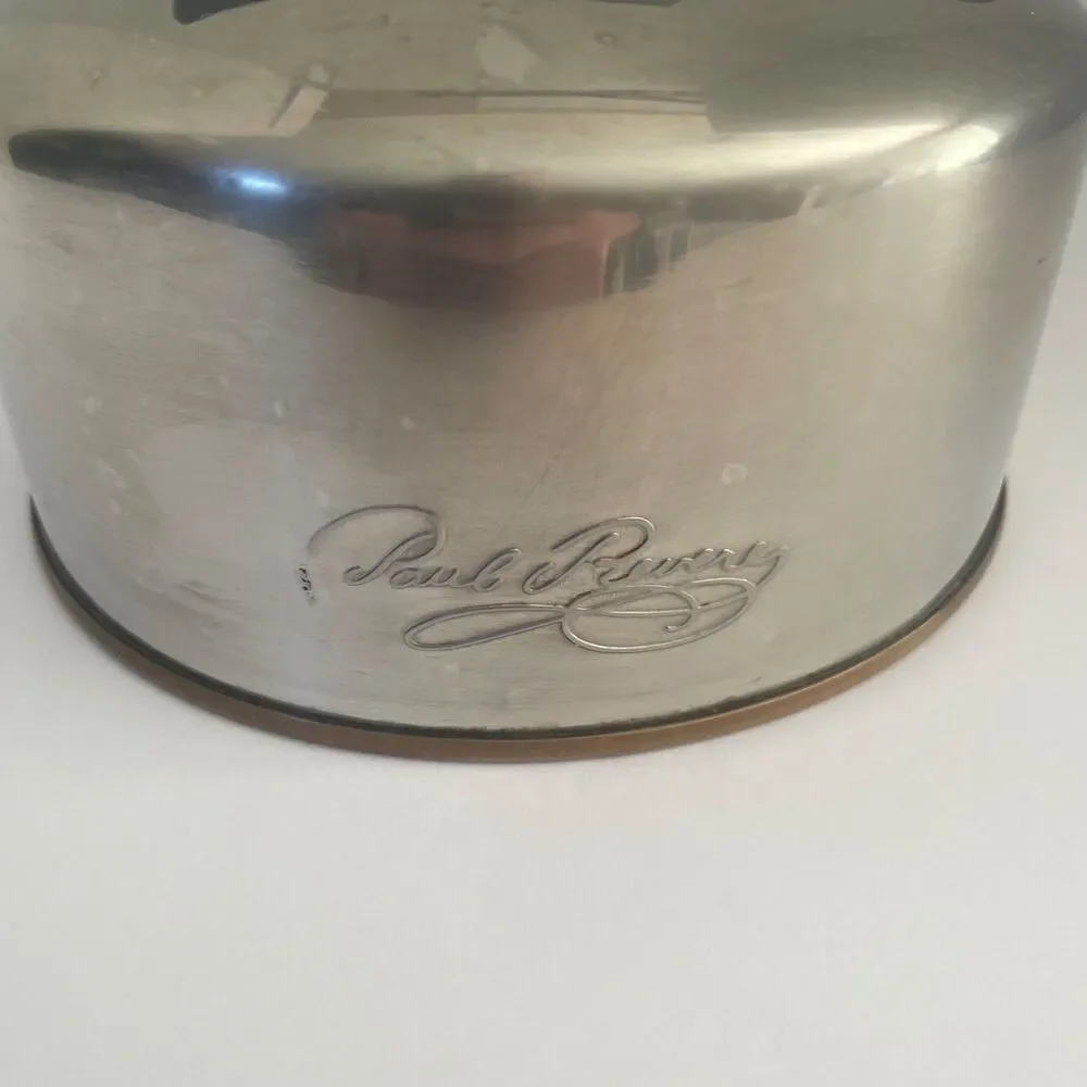 Vintage Revere Ware 1801 Whistling Tea Kettle 6 Cup Size w Cooper Bottom 88 - C
